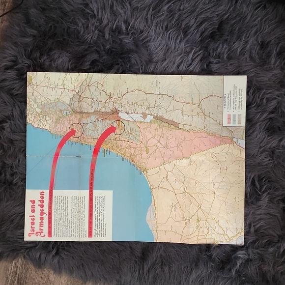 Map of Israel and Armageddon site of the battle of Armageddon map - Picture 1 of 12